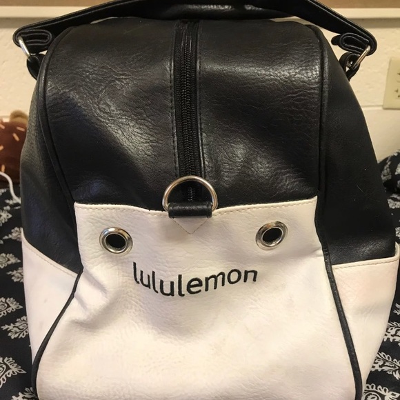 lululemon athletica Bags Vintage Leather Lululemon Duffle Bag
